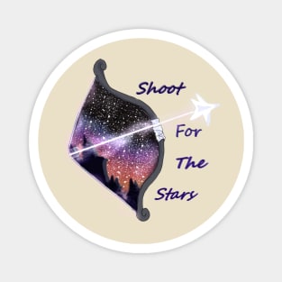 Bow and Arrow T-shirt Magnets Mugs Inspirational Quote Shoot For The Stars Magnet